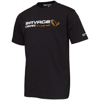 Футболка Savage Gear Signature Logo T-Shirt XL к:black ink