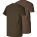 Набор футболок Harkila Graphic. Willow green/Slate brown. Размер - 3XL