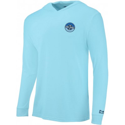 Реглан Pelagic Aquatek Built Fade Hoodie Fishing Shirt XL ц:light blue