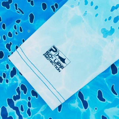 Реглан Pelagic Exo-Tech Hooded Fishing Shirt XXL к:blue dorado hex