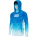 Реглан Pelagic Exo-Tech Hooded Fishing Shirt S к:blue dorado hex