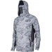 Реглан Pelagic Exo-Tech Hooded Fishing Shirt XL ц:light grey