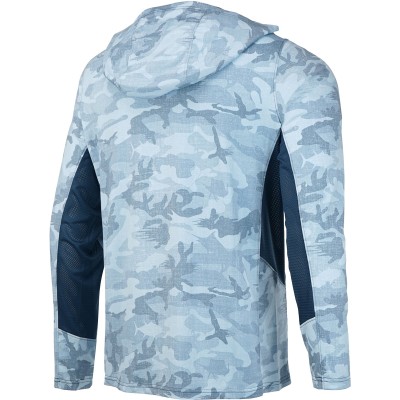 Реглан Pelagic Exo-Tech Hooded Fishing Shirt XXXL ц:slate fish camo
