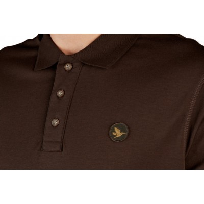 Тениска поло Seeland Skeet Polo Classic. Размер - 3XL. Цвет - коричневый
