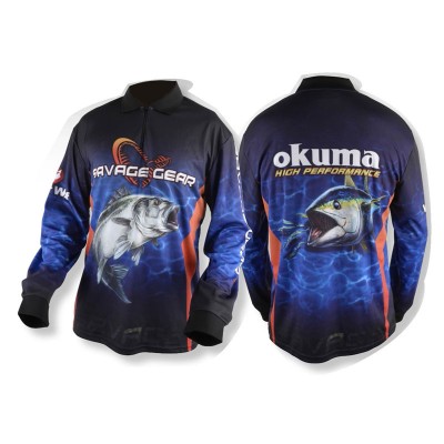 Реглан Savage Gear Tournament Jersey L Seabass/Tuna Blue L