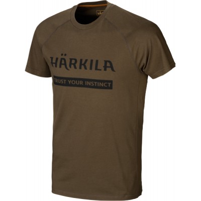 Комплект футболок Harkila Logo. Розмір - 3XL. Колір - зелений/сірий