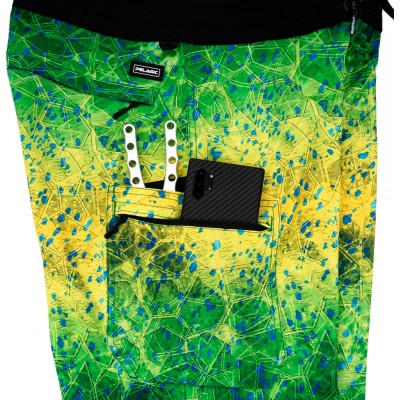 Шорты Pelagic Blue Water Fishing Shorts 33 ц:green dorado hex