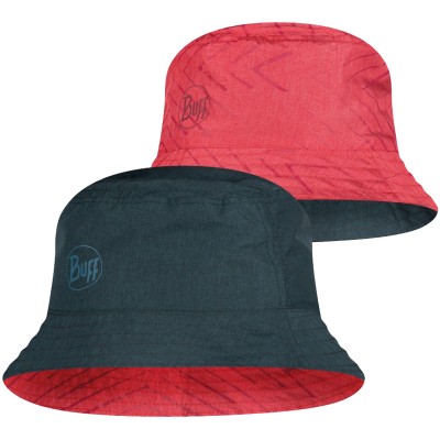 Панама Buff Travel Bucket Hat M/L Collage Red-Black