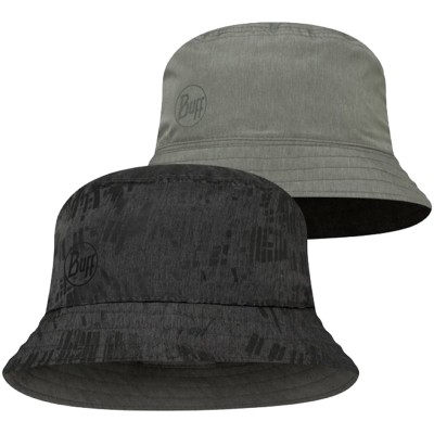 Панама Buff Travel Bucket Hat M/L Gline Black-Grey