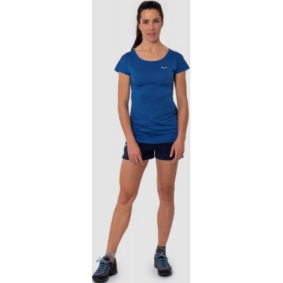 Футболка Salewa Puez Melange Dry T-Shirt Women. 42/36. Blue electric melange