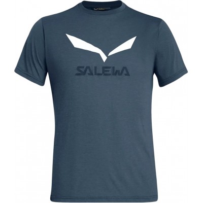 Футболка Salewa Solidlogo Drirelease Men’s T-Shirt. 46/S. Dark blue