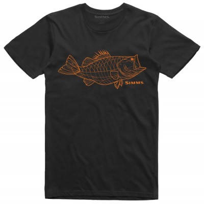 Футболка Simms Bass Line T-Shirt M Black