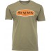 Футболка Simms Logo Frame T-Shirt L Military Heather