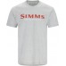 Футболка Simms Logo T-Shirt L Grey Heather - Crimson