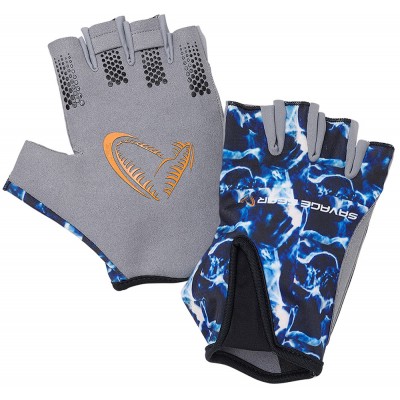 Перчатки Savage Gear Marine Half Glove L ц:sea blue