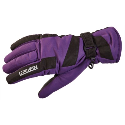 Перчатки Norfin Women Vindstop Violet L (флис / утеплитель / PL) ц:фиолетовый