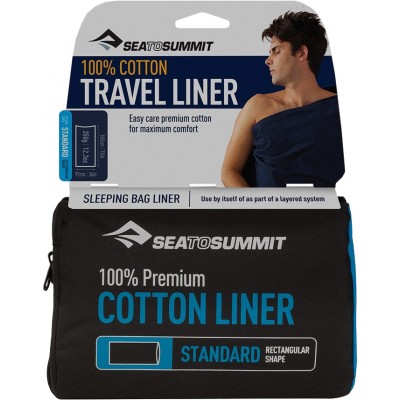 Вкладиш в спальник Sea To Summit Cotton Liner Traveller Sea Foam