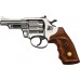 Револьвер флобера Alfa mod.431 3" Никель. Рукоять №2. Материал рукояти - дерево