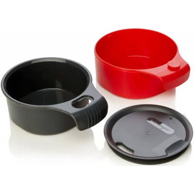 Набір Humangear GoKit Deluxe 7-tool Mess Kit. Charcoal/Red