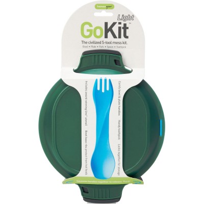 Набір Humangear GoKit Light 5-tool Mess Kit. Charcoal/Green