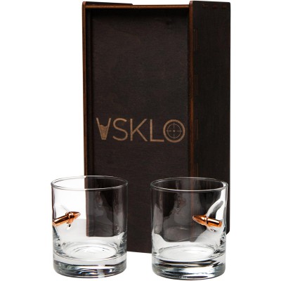 Набір Vsklo 2 склянки для віскі з кулями