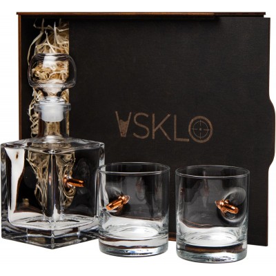 Набір Vsklo 2 склянки + графин в упаковці