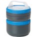 Контейнер для еды Humangear Stax Storage Container Set Eat System. XL. Blue/Gray