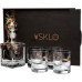 Набір Vsklo 4 склянки з кулями + графин в упаковці