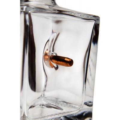 Набор Vsklo 6 стаканов для виски с пулями + графин