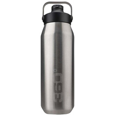 Термобутылка 360° Degrees Vacuum Insulated Stainless Steel Bottle with Sip Cap. 750 ml. Silver