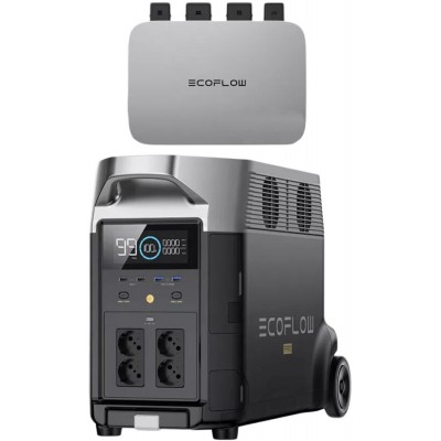 Комплект энергонезависимости EcoFlow PowerStream - микроинвертор 800W + зарядная станция Delta Pro