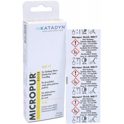 Пігулки для дезінфекції води Katadyn Micropur Quick MQ 1T 7x10шт