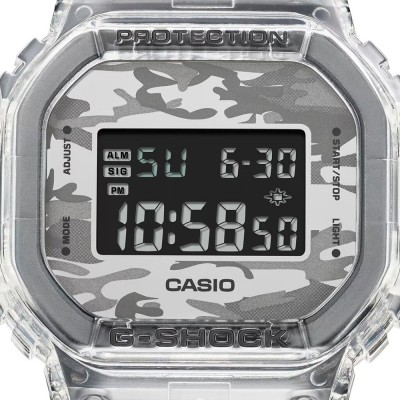 Годинник Casio DW-5600SKC-1 G-Shock. Прозорий