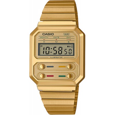 Годинник Casio A100WEG-9AEF. Золотистий