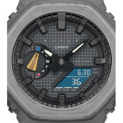 Годинник Casio GA-2100FT-8A G-Shock. Сірий