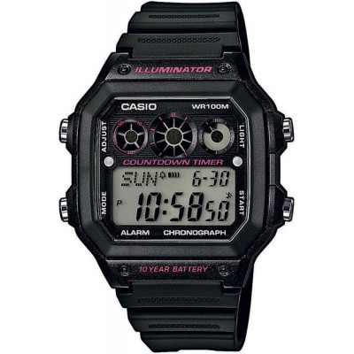 Часы Casio AE-1300WH-1A2VEF. Черный