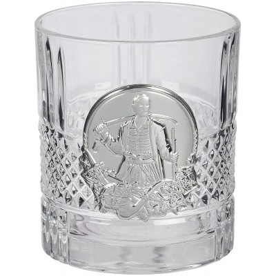 Подарочный набор стаканов Boss Crystal "Казаки" с серебряными накладками