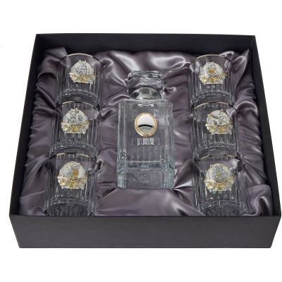 Подарочный набор стаканов для виски Boss Crystal 
