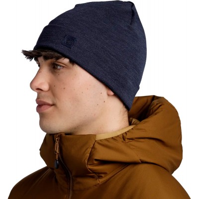 Шапка Buff Merino Heavyweight Beanie Solid Indigo