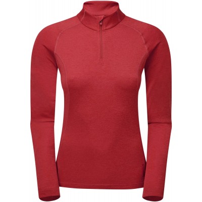 Термокофта Montane Female Dart Zip-Neck S/10/38 ц:uluru red