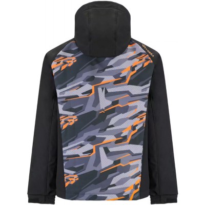 Куртка Viverra Softshell Infinity Hoody S к:black camo orange