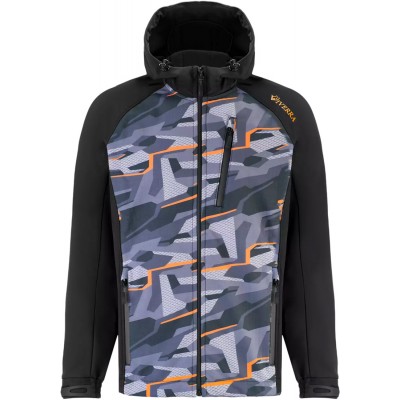Куртка Viverra Softshell Infinity Hoody XL ц:black camo orange